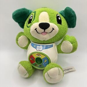 LeapFrog Sing & Snuggle Scout 8" Green Puppy Plush Electronic Toy